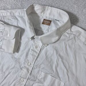 Gitman Bros Button Down Mens 20/36 White L/S Made in USA Oxford Shirt